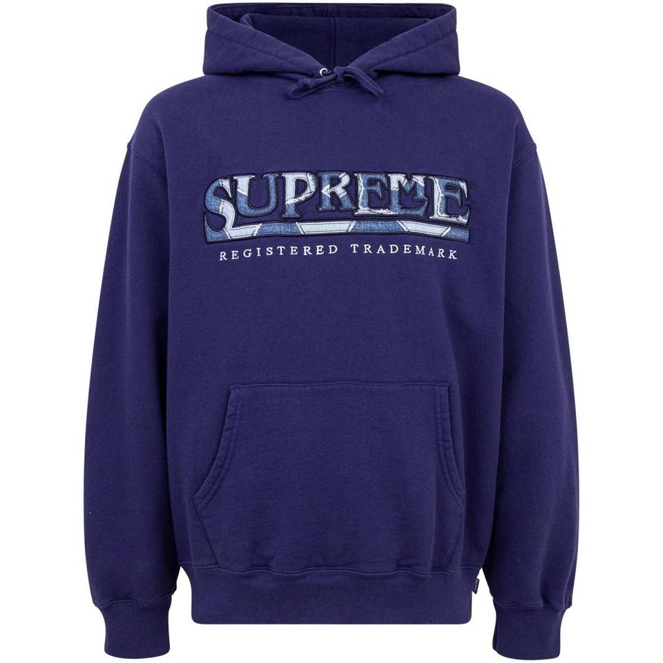 Supreme Amazing Denim Logo Hættetrøje Blå | DK100PQ