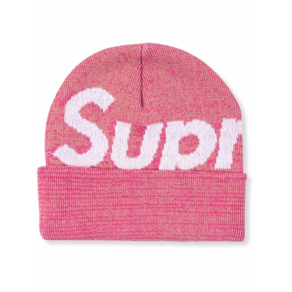 Supreme Big Logo Beanie Hat Lyserød | DK479NB