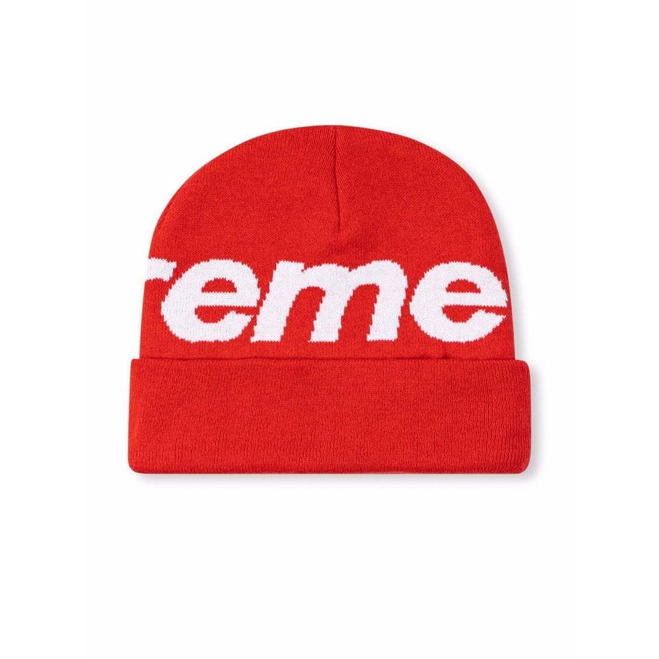 Supreme Big Logo Beanie Hat Rød | DK478BC