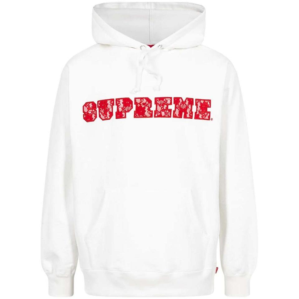 Supreme Blonder Detail Logo Hættetrøje Hvide | DK116MA