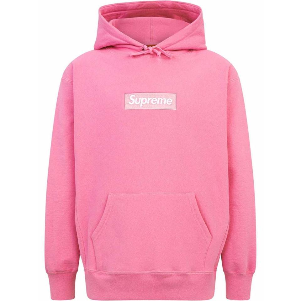 Supreme Box Logo Hættetrøje Lyserød | DK104FM