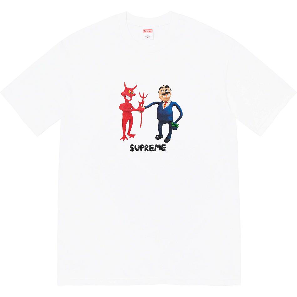 Supreme Business Tee T Shirts Hvide | DK374BC