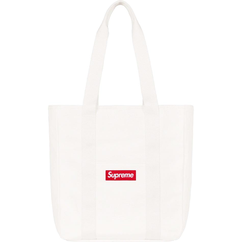 Supreme Canvas Tote Taske Hvide | DK423XF