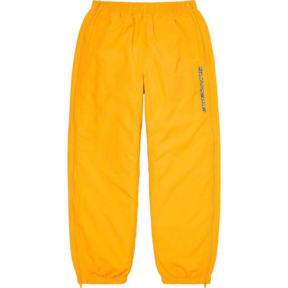 Supreme Full Zip Baggy Warm Up Pant Bukser Gul | DK162ZG