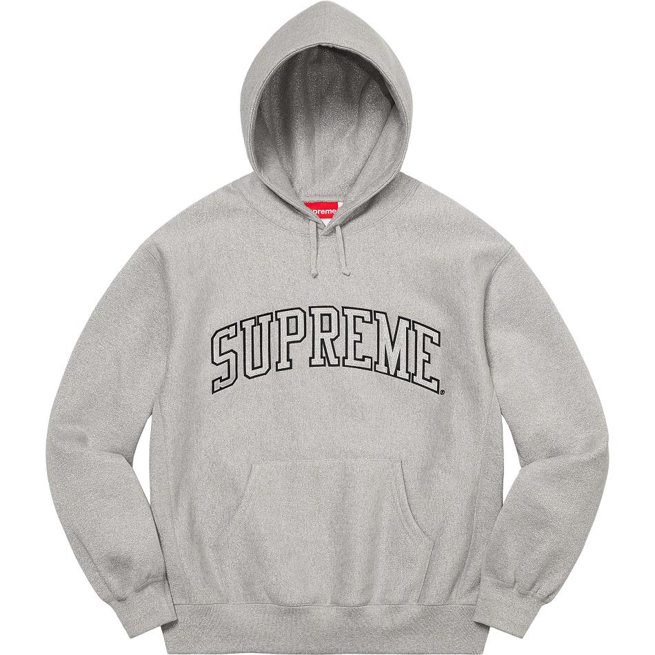 Supreme Glitter Arc Hætte Sweatshirts Grå | DK292ZG