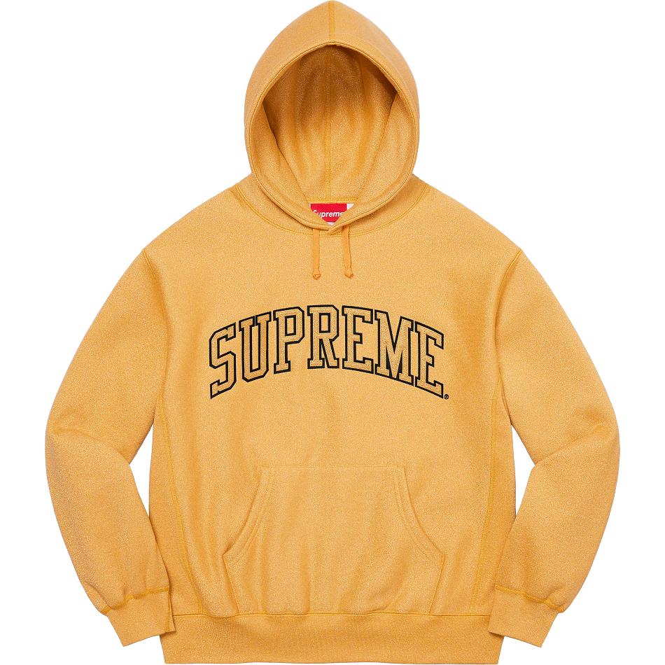 Supreme Glitter Arc Hætte Sweatshirts Guld | DK294CE