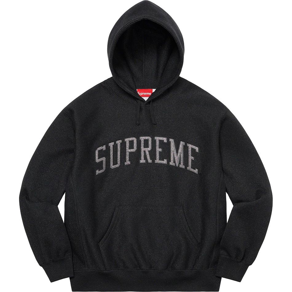 Supreme Glitter Arc Hætte Sweatshirts Sort | DK293XF