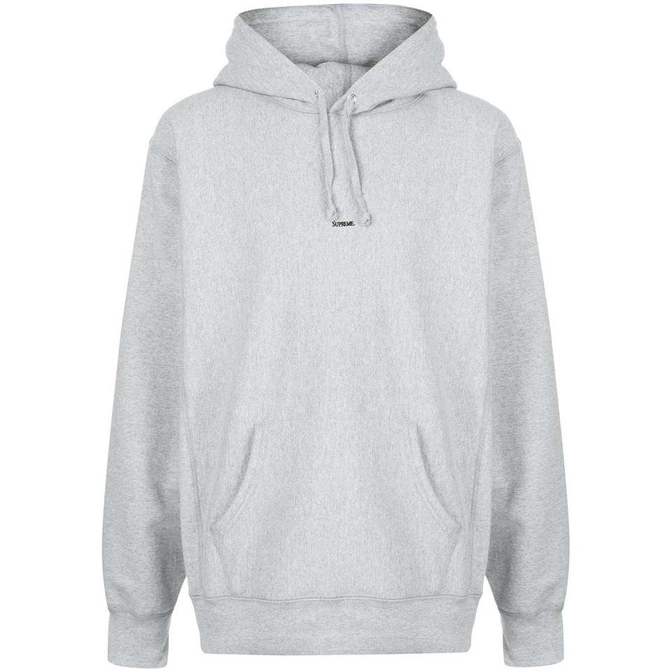 Supreme Gray Micro Logo Hættetrøje Grå | DK110ZG