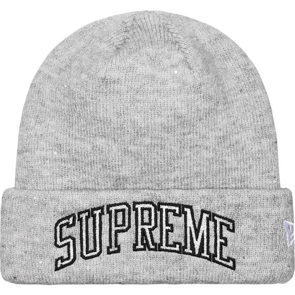 Supreme New Era® Metallic Arc Beanie Hat Grå | DK443GL