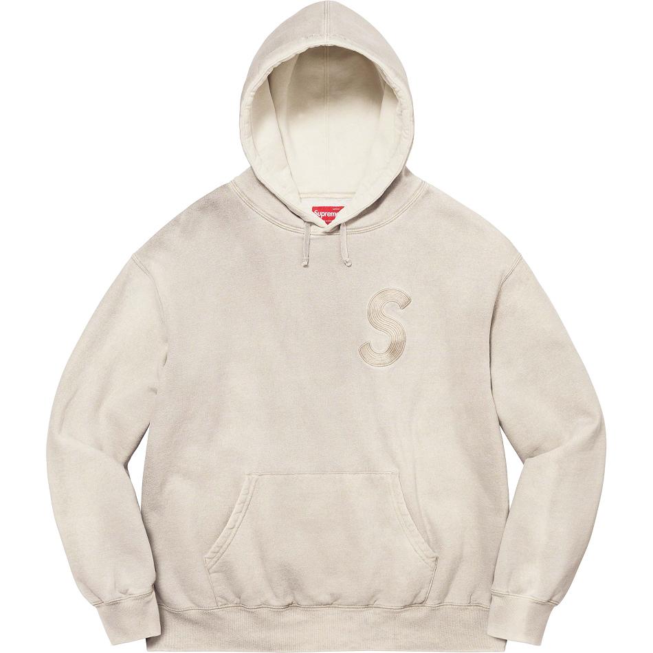 Supreme Overdyed S Logo Hætte Sweatshirts Hvide | DK312FM