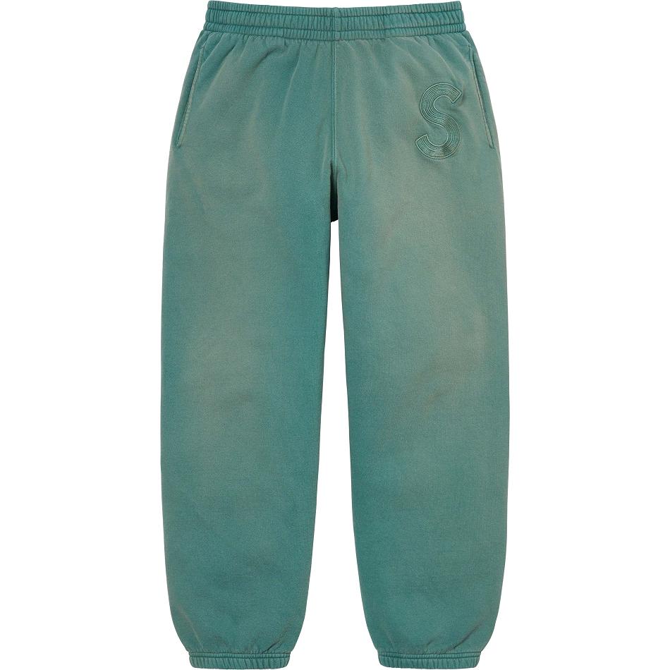 Supreme Overdyed S Logo Sweatpant Bukser Aqua | DK187LH