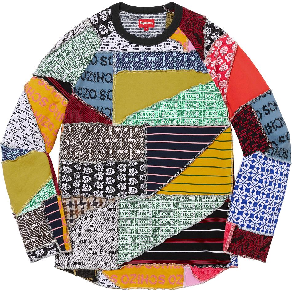 Supreme Patchwork Jacquard L/S Top Trøjer Flerfarvede | DK267XF