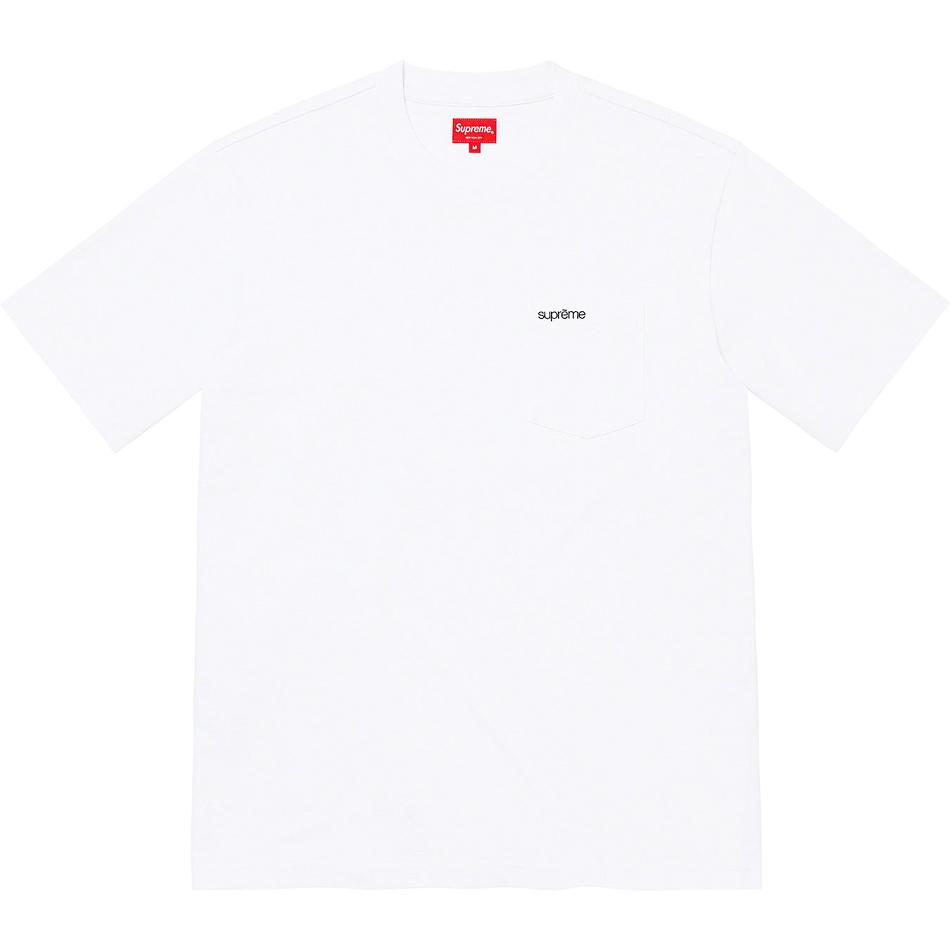 Supreme S/S Pocket Tee Trøjer Hvide | DK269VD