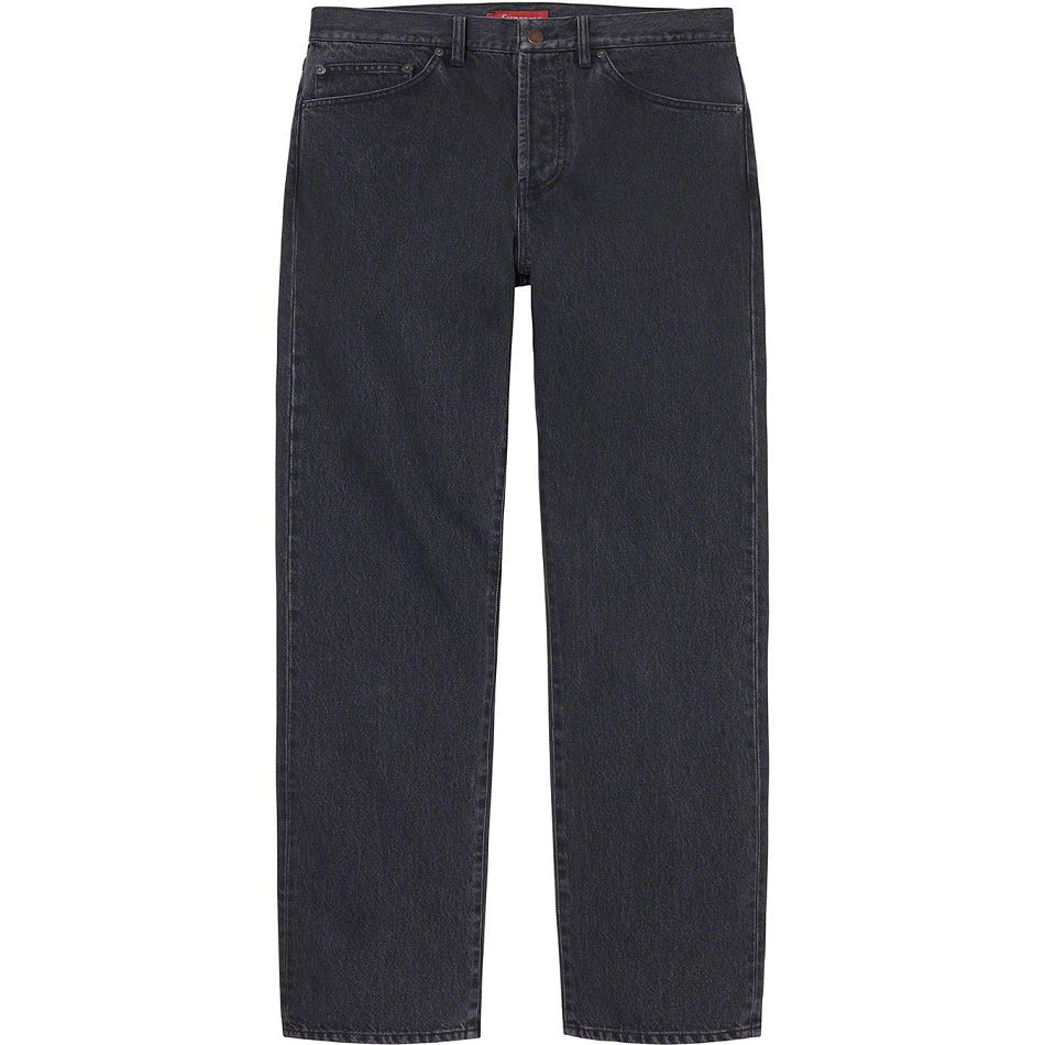 Supreme Stone Washed Black Slim Jean Bukser Sort | DK157GL