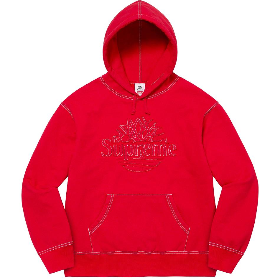 Supreme Timberland® Hætte Sweatshirts Rød | DK291LH