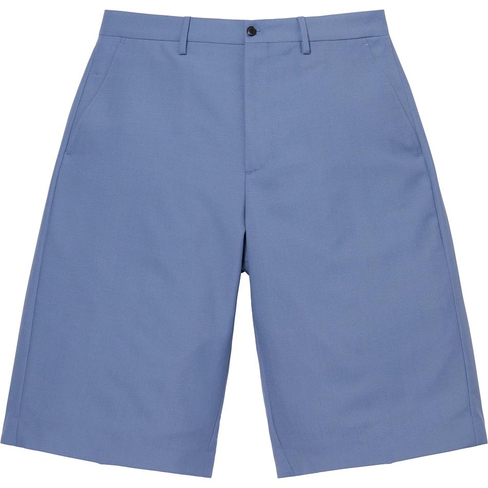 Supreme Uld Trouser Shorts Mørkeblå | DK239LH