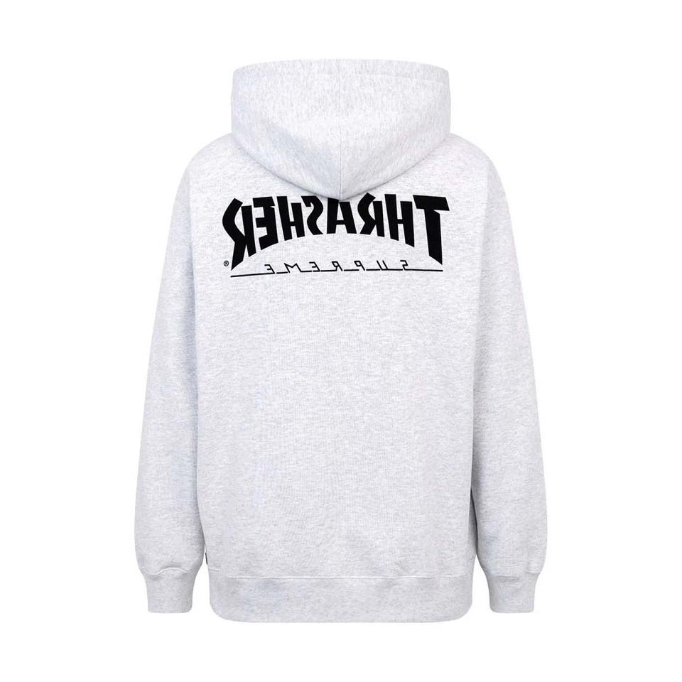 Supreme X Thrasher Logo Print “FW21” Hættetrøje Grå | DK136ZG