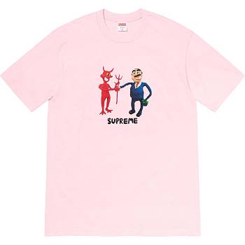 Supreme Business Tee T Shirts Lyserød | DK375NB