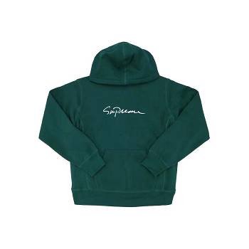 Supreme Classic Script Hætte Sweatshirts Grøn | DK323NB