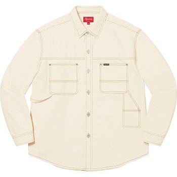 Supreme Denim Painter Skjorte Beige | DK202IS