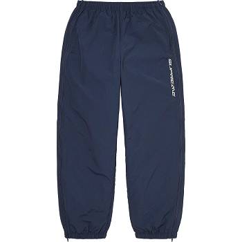 Supreme Full Zip Baggy Warm Up Pant Bukser Mørkeblå | DK161LH