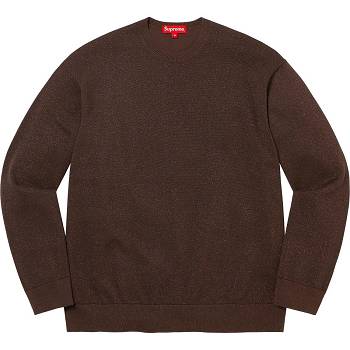 Supreme Metallic L/S Top Trøjer Brune | DK259DN