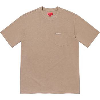 Supreme S/S Pocket Tee Trøjer Khaki | DK274WY