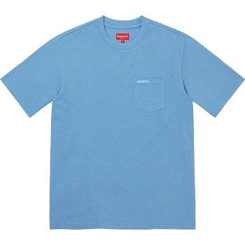 Supreme S/S Pocket Tee Trøjer Turkis | DK275EX