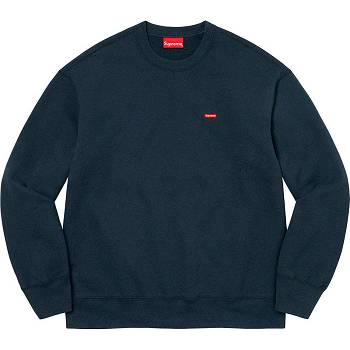 Supreme Small Box Crewneck Sweatshirts Mørkeblå | DK307OR