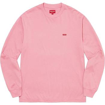 Supreme Small Box L/S Tee Trøjer Lyserød | DK247QZ