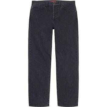 Supreme Stone Washed Black Slim Jean Bukser Sort | DK157GL