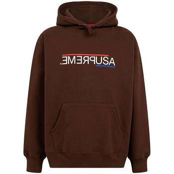 Supreme USA Hættetrøje Brune | DK129DN