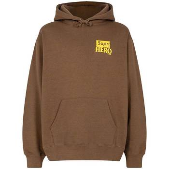 Supreme X Antihero Hættetrøje Brune | DK131GL