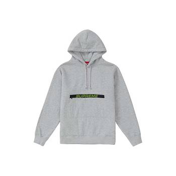 Supreme Zip Pouch Hætte Sweatshirts Grå | DK338FM