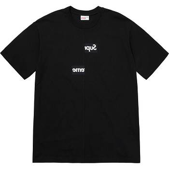 Supreme x CDG Split Box Logo T Shirts Sort | DK397XF